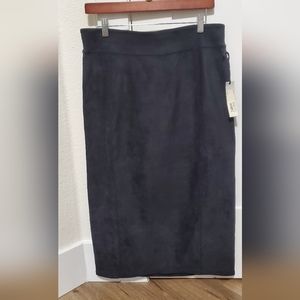 New black midi Prologue skirt